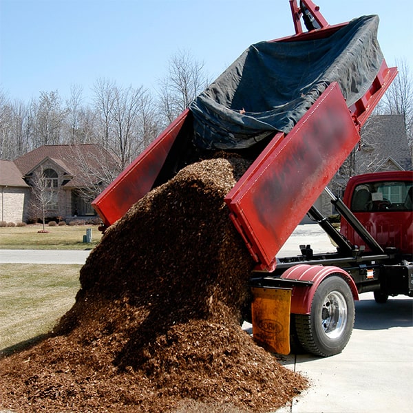 mulch delivery offers a variety of mulch options including cedar, pine, and hardwood